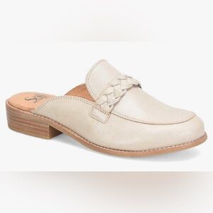 NWT! Sofft “Nels” Leather Mule, 7, Pearl Color
